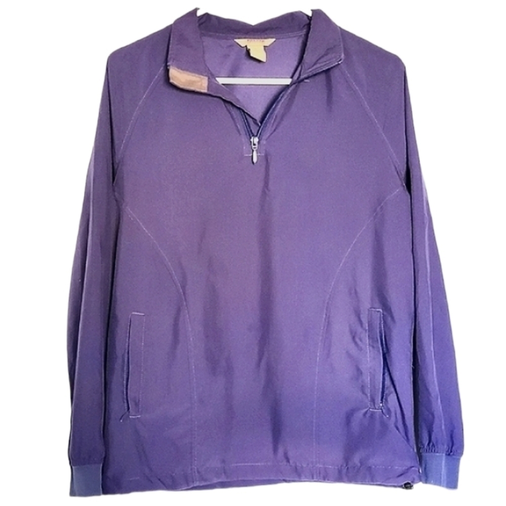 7416 * Duluth Trading 1/4 Zip Windbreaker Blue Size S